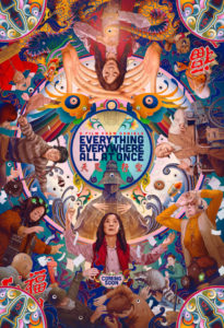 Poster from Everything Everywhere All At Once, a recent independent film dealing with multiversal travel. 