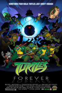 Poster from Turtles Forever, a film about the TMNT multiverse