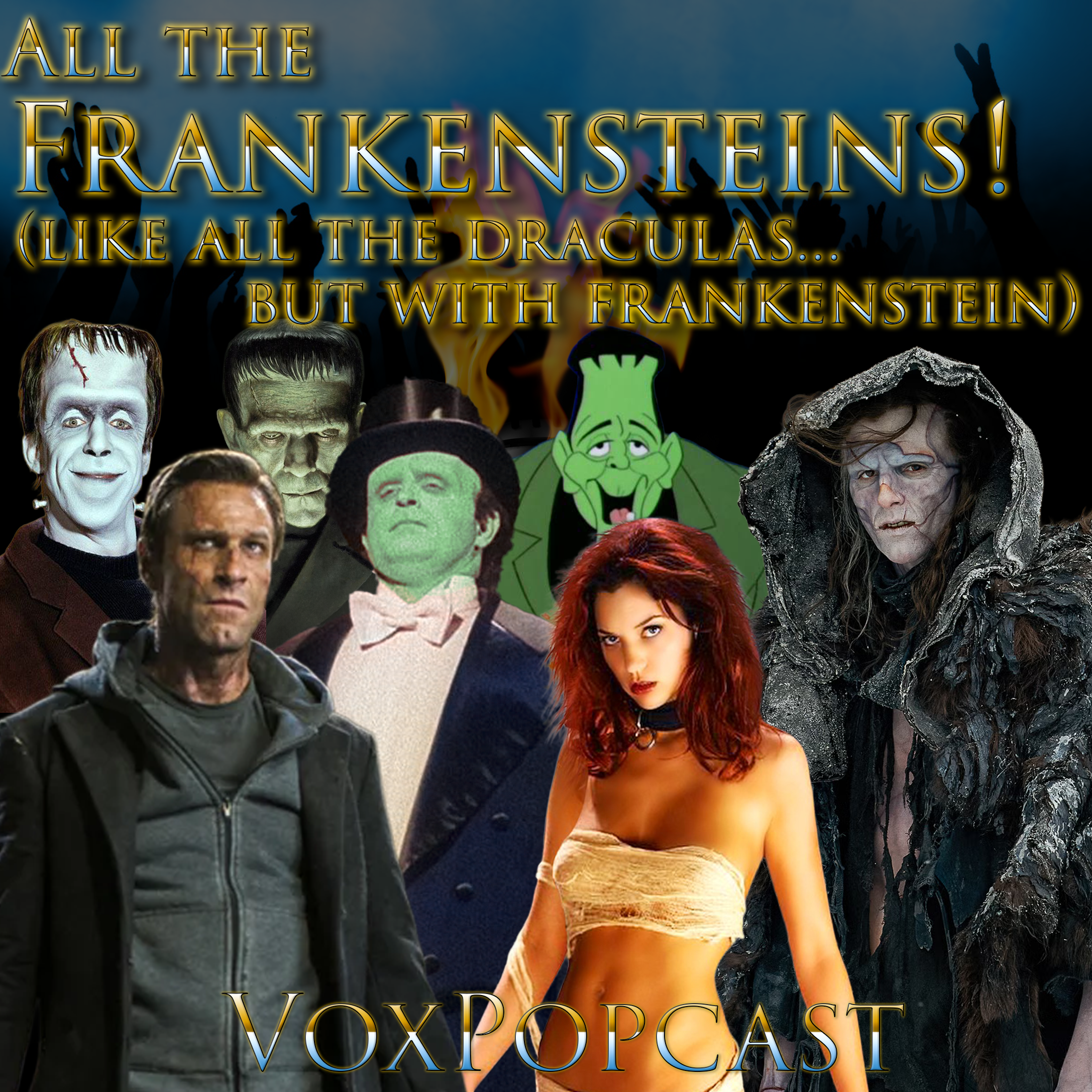 e397. All the Frankensteins! (like all the Draculas… but with Frankenstein)